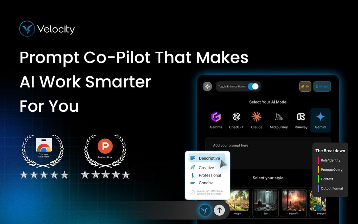 Velocity: Prompt Co-Pilot preview
