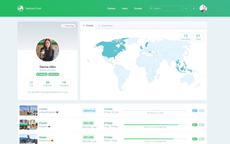 Venture Cost screenshot 3