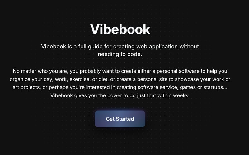 Vibebook screenshot 1