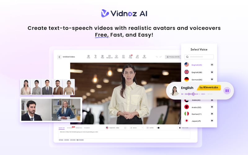 Vidnoz AI screenshot 1