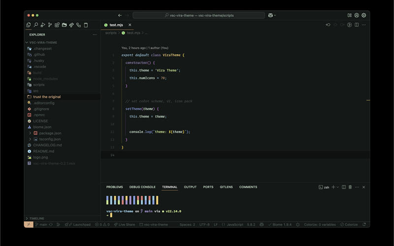 Vira Theme screenshot 2