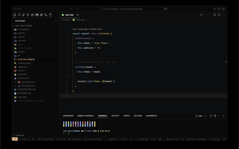 Vira Theme screenshot 3