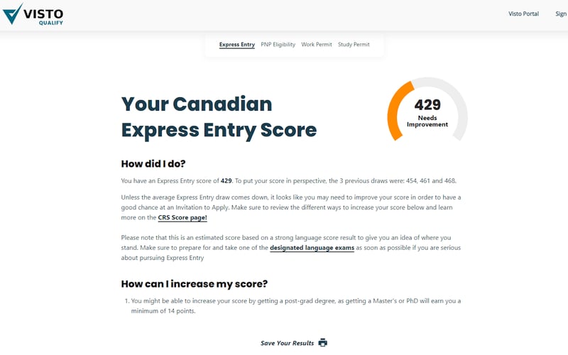 Visto Qualify screenshot 3