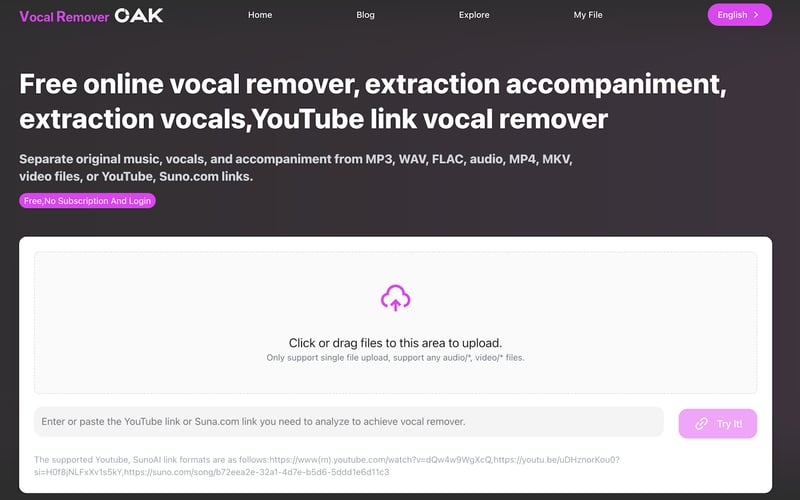 Vocal Remover Online screenshot 1