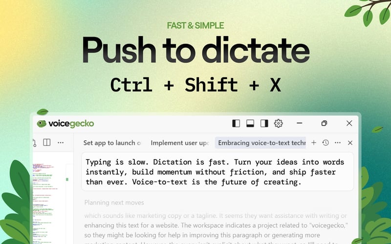 Voice Gecko screenshot 1