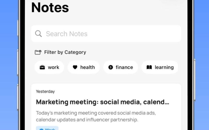 Voicely: AI Notes and Reminders screenshot 1