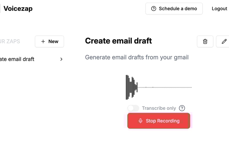 Voicezap AI screenshot 2
