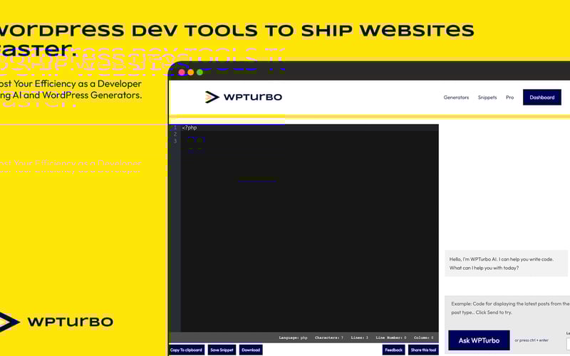 WPTurbo screenshot 1