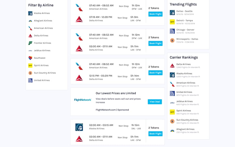 Wanderift - Airline Travel Subscription screenshot 2