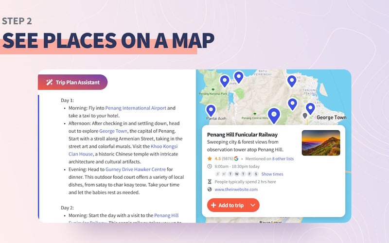 Wanderlog screenshot 3