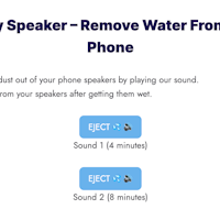 Water Out Of Speaker