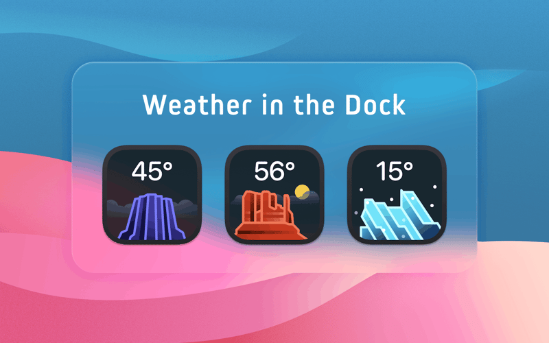 Weather mini for Mac screenshot 1