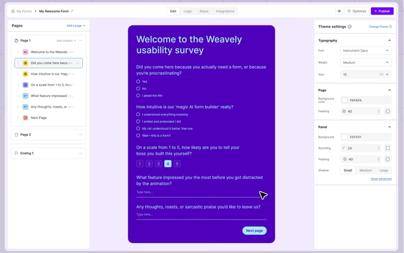 Weavely screenshot 3