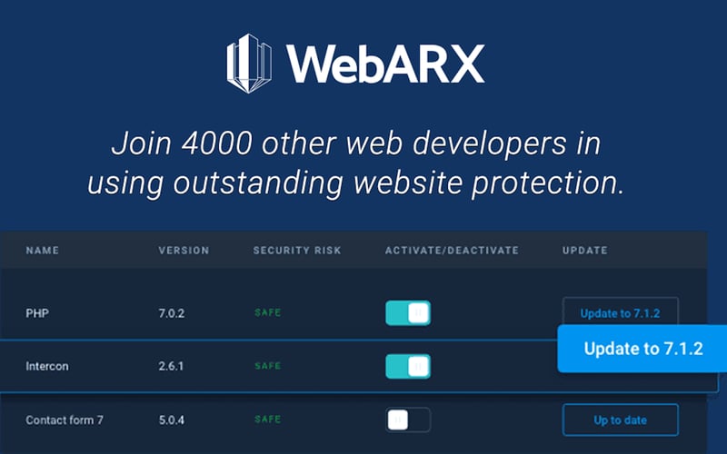 WebARX screenshot 1