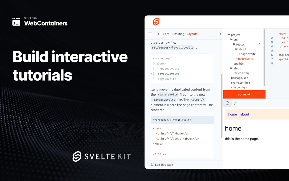 WebContainer API preview