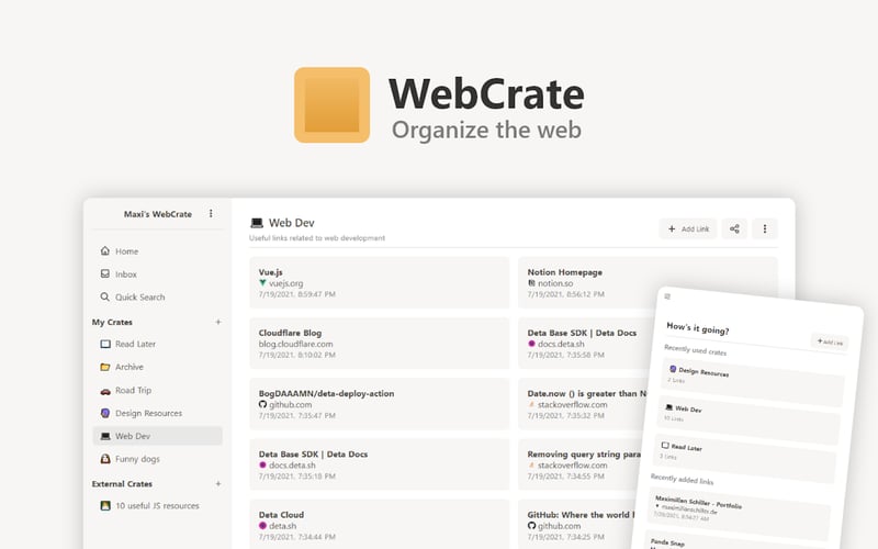 WebCrate screenshot 1