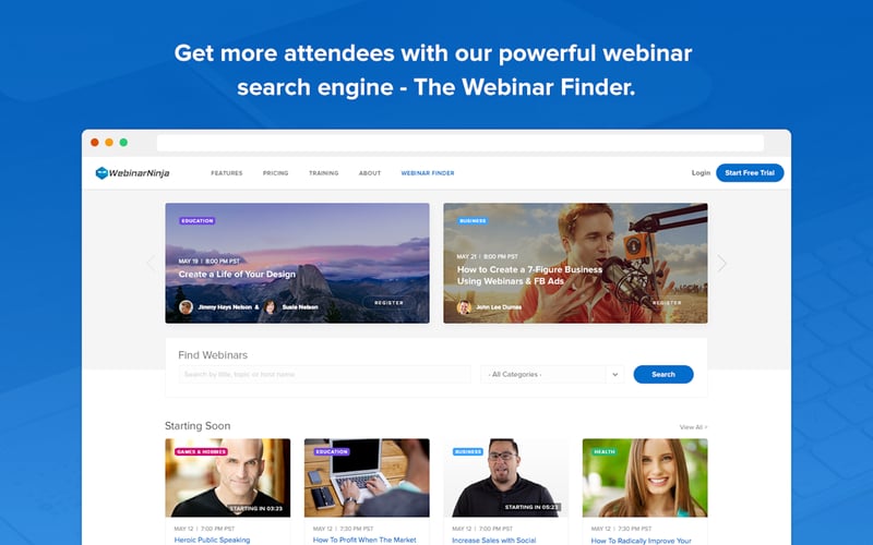 WebinarNinja screenshot 1