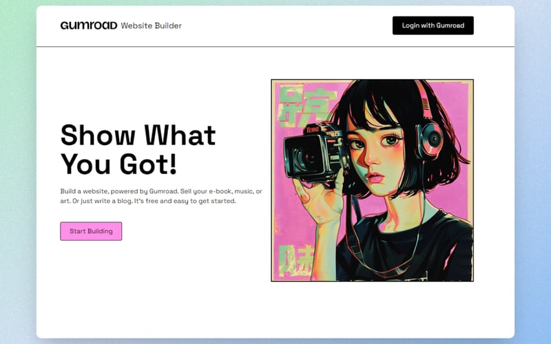 Website Builder for Gumroad Products screenshot 1