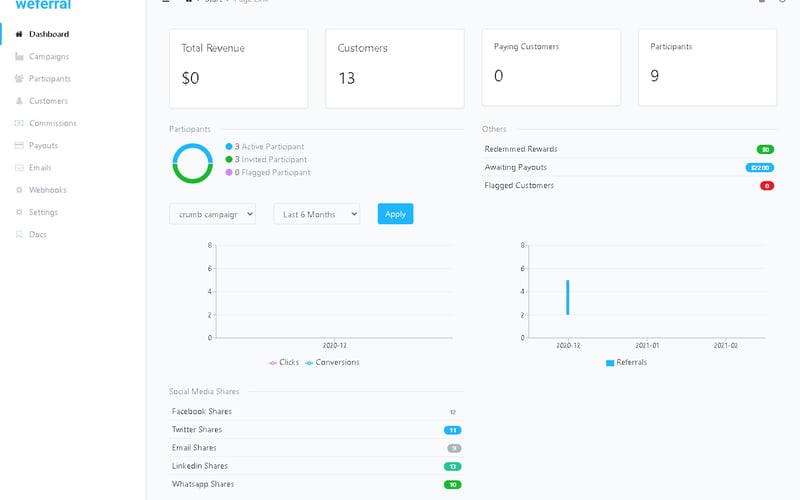 Weferral screenshot 1