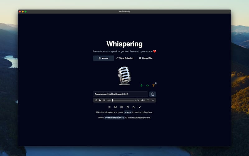 Whispering screenshot 1