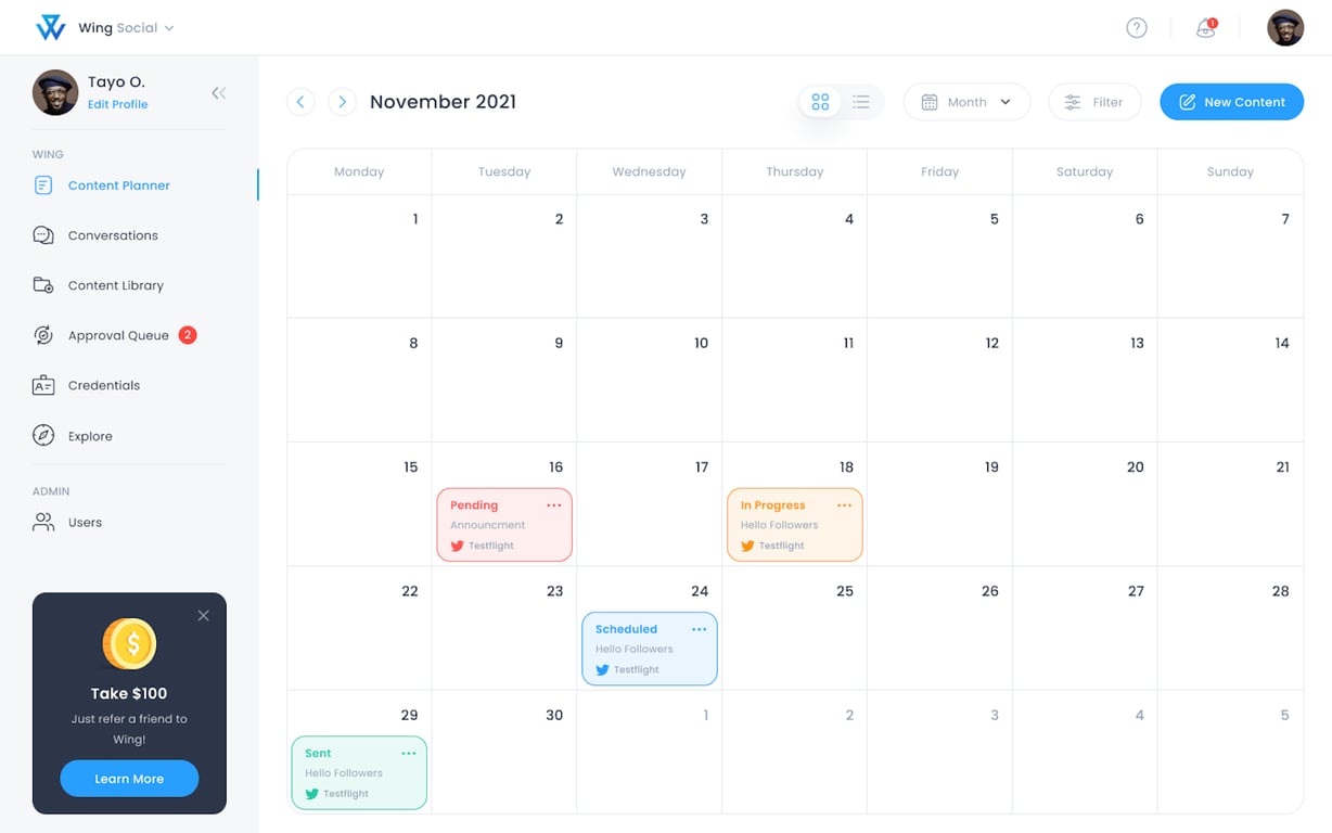 Wing Assistant preview
