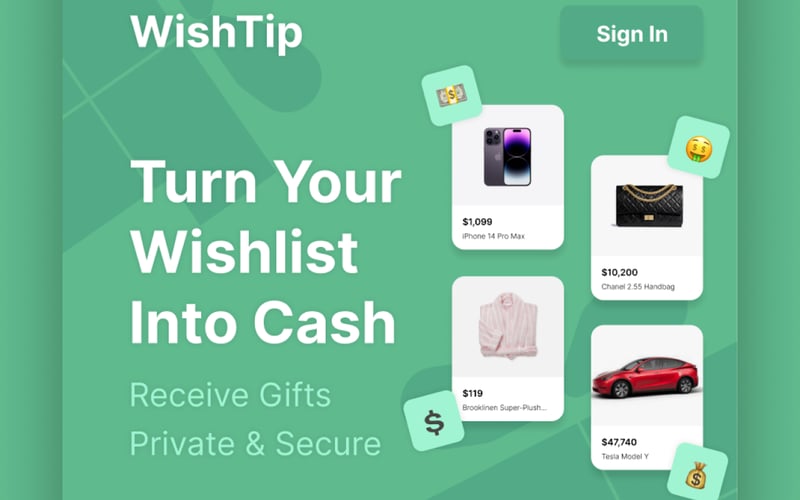 WishTip screenshot 1