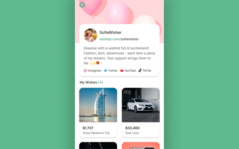 WishTip screenshot 3