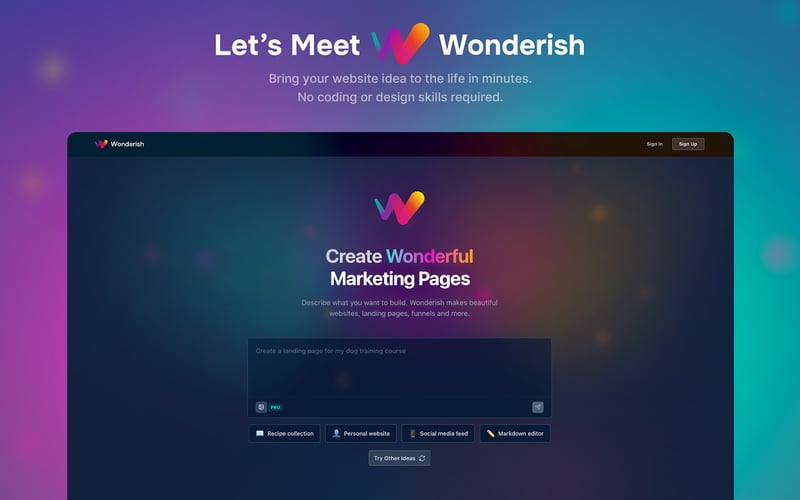 Wonderish screenshot 1