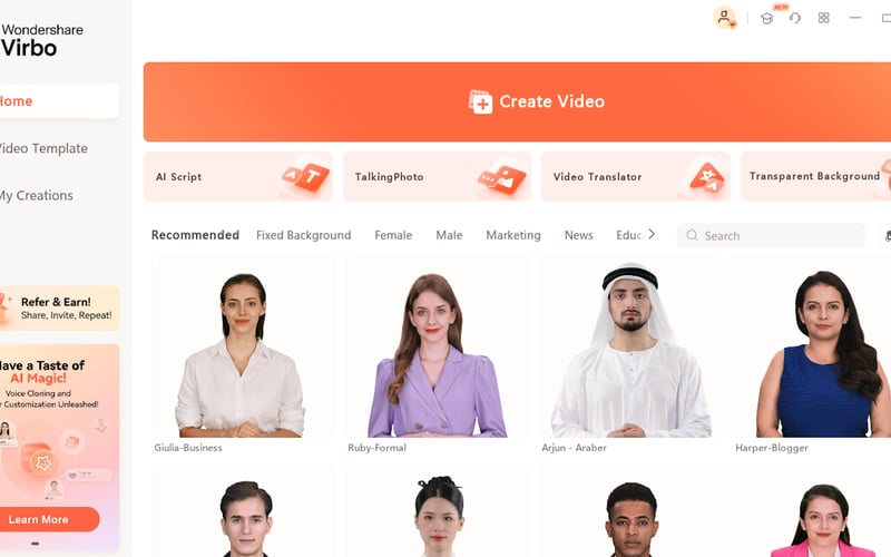 Wondershare Virbo screenshot 3