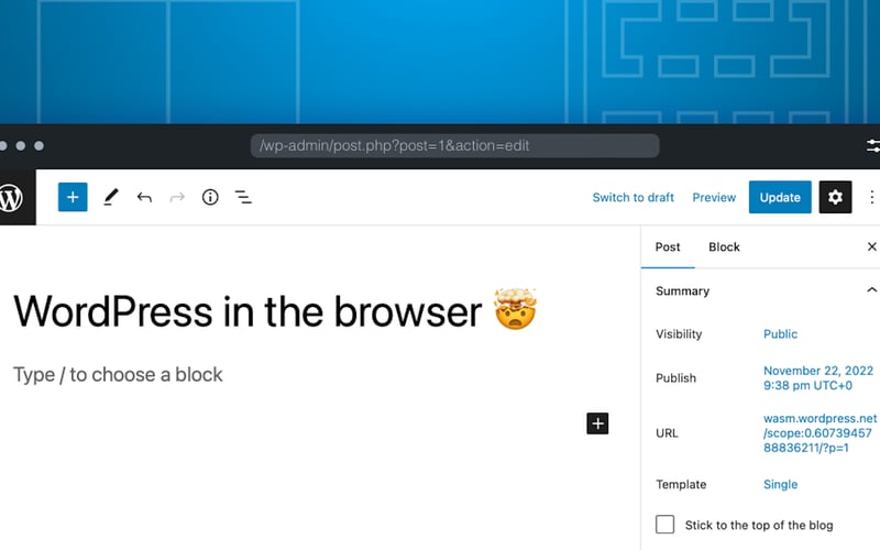 WordPress Playground screenshot 3