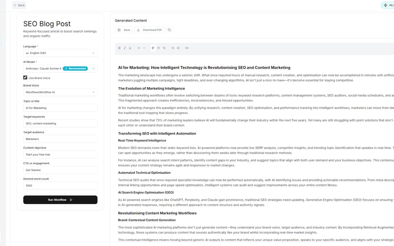 Wordflow AI screenshot 1