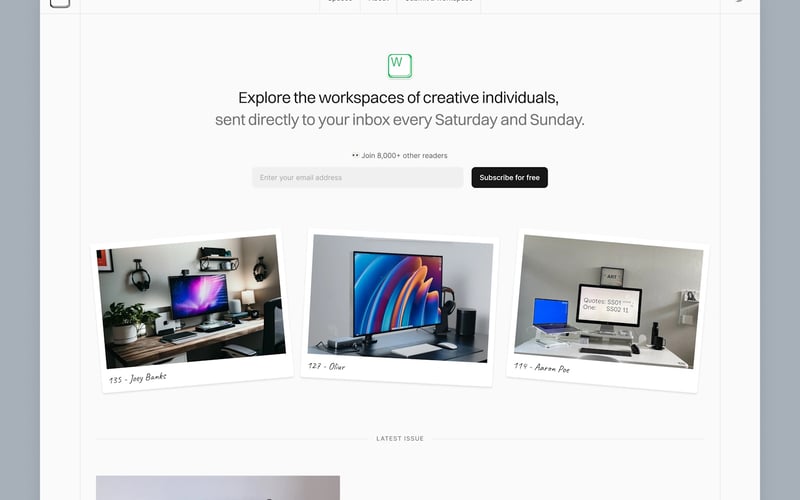 Workspaces screenshot 1