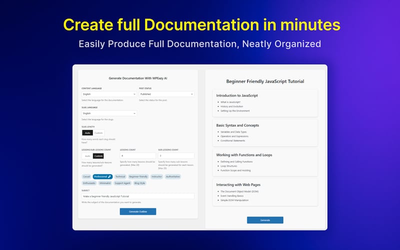 WpEazy AI screenshot 1