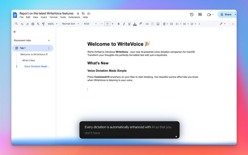 WriteVoice screenshot 1