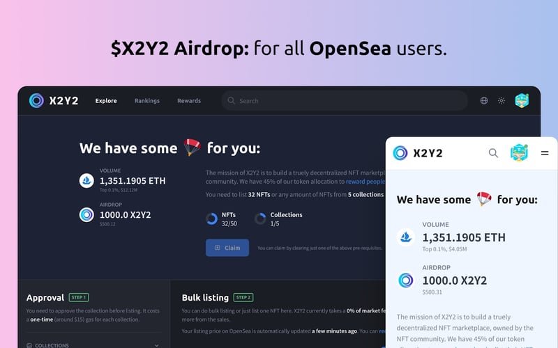 X2Y2 NFT Marketplace screenshot 2
