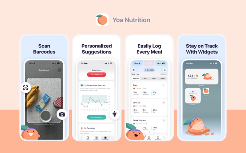 Yoa Nutrition: Calorie Counter screenshot 2