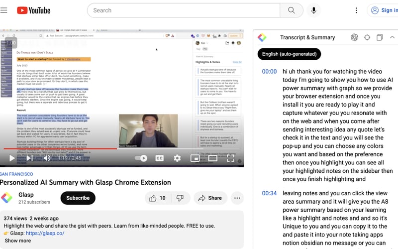 YouTube Summarizer with ChatGPT screenshot 2