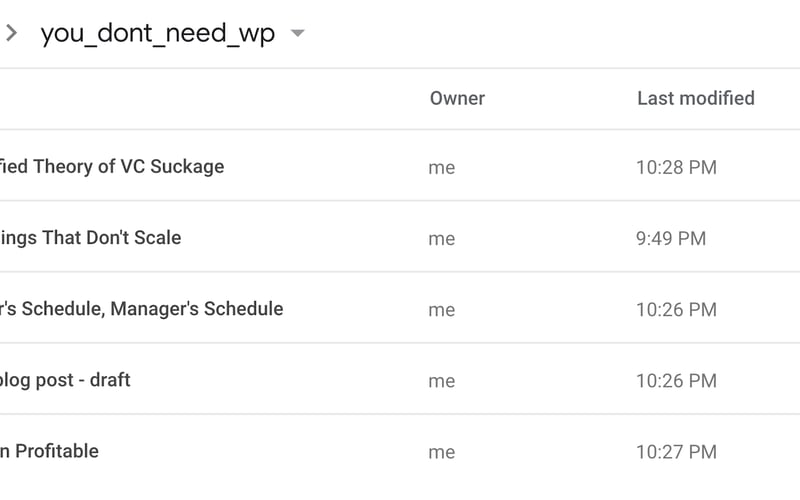 You Don't Need WordPress screenshot 2