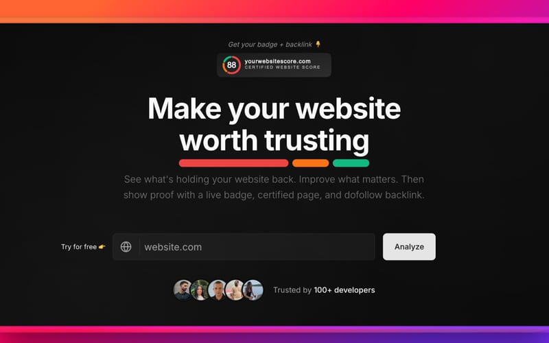 YourWebsiteScore screenshot 2