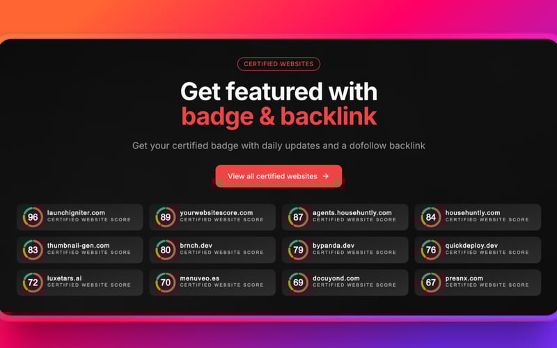 YourWebsiteScore screenshot 3