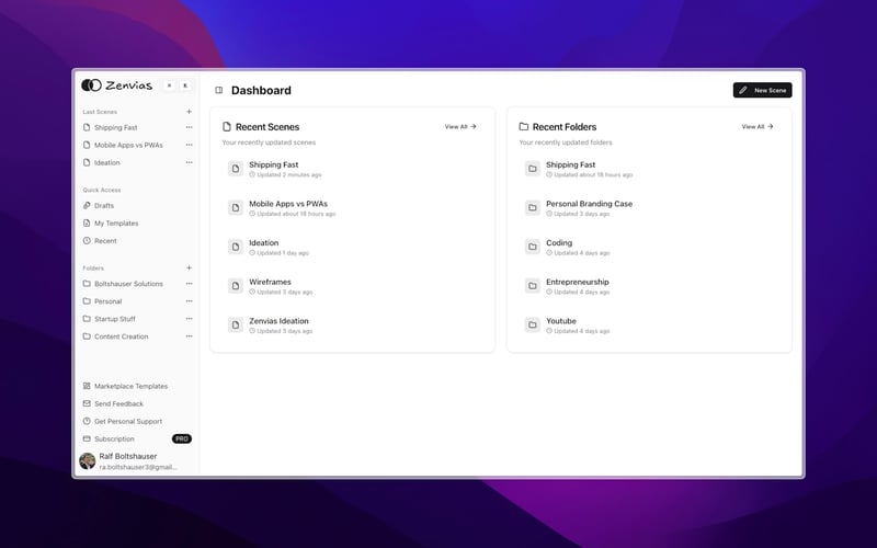 Zenvias screenshot 2