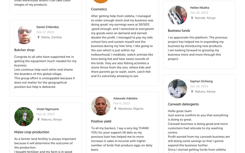 Zidisha screenshot 3