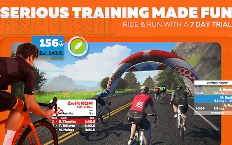 Zwift screenshot 1