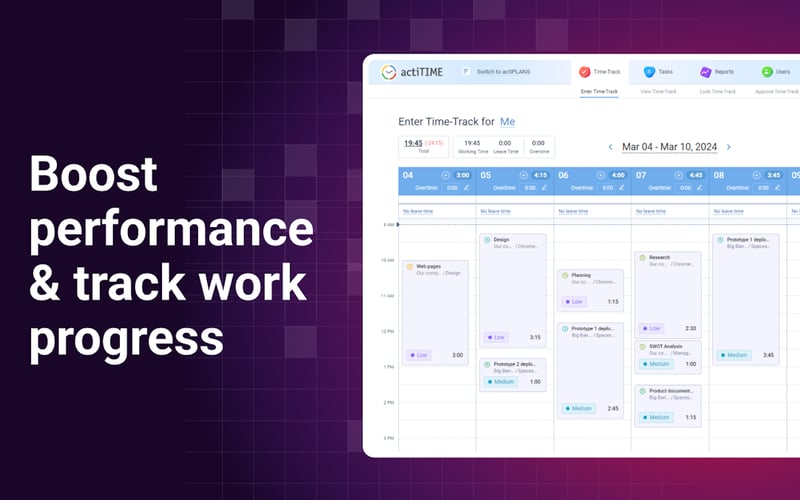 actiTIME screenshot 1