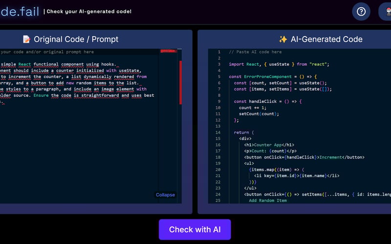 aiCode.fail screenshot 3