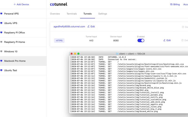 cotunnel screenshot 2
