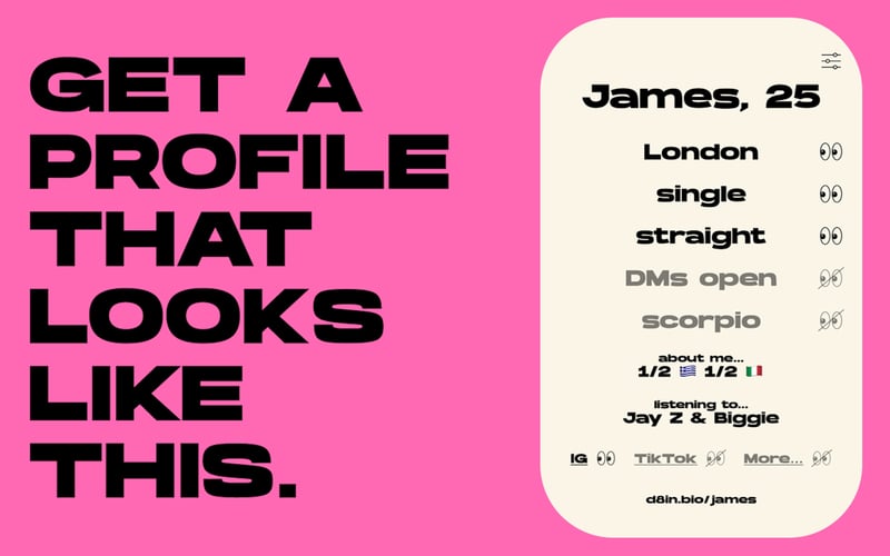 d8in.bio screenshot 2