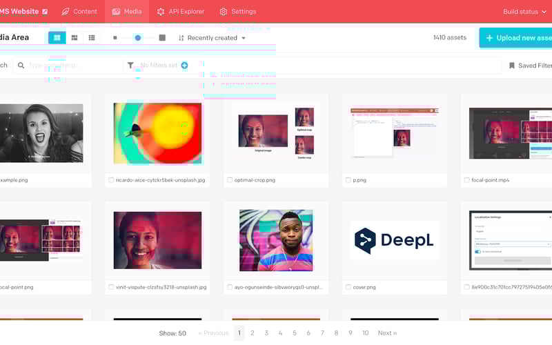 dato cms screenshot 2