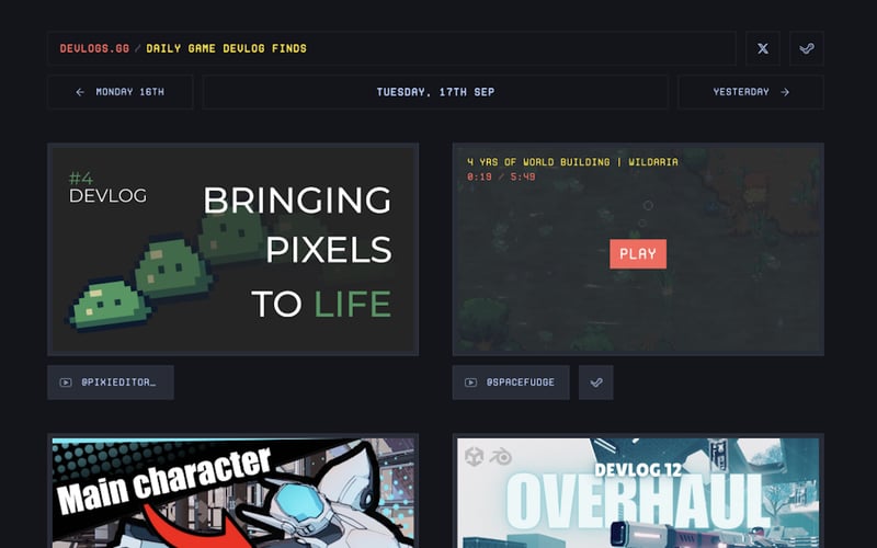 devlogs.gg screenshot 2