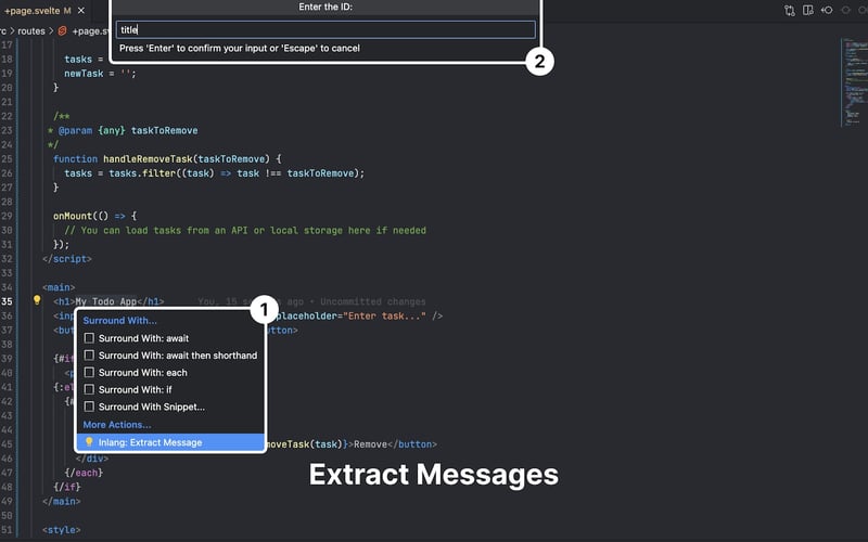 inlang IDE Extension (i18n) screenshot 2